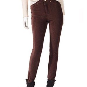 Brown corduroy leggings.